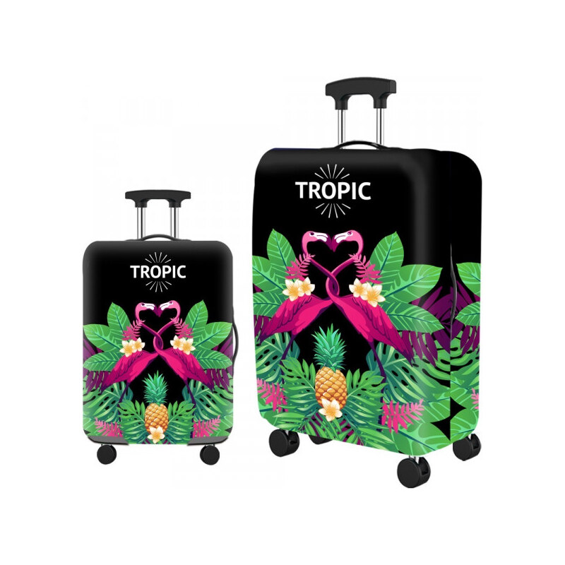 ORMI Obal na kufor Travel Tropic veľkosť L, čierny 66426639