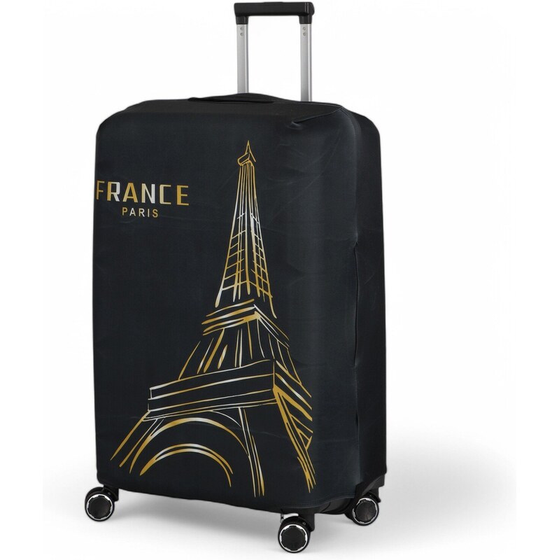 ORMI Obal na kufor Travel Paris veľkosť L, čierny 66434453