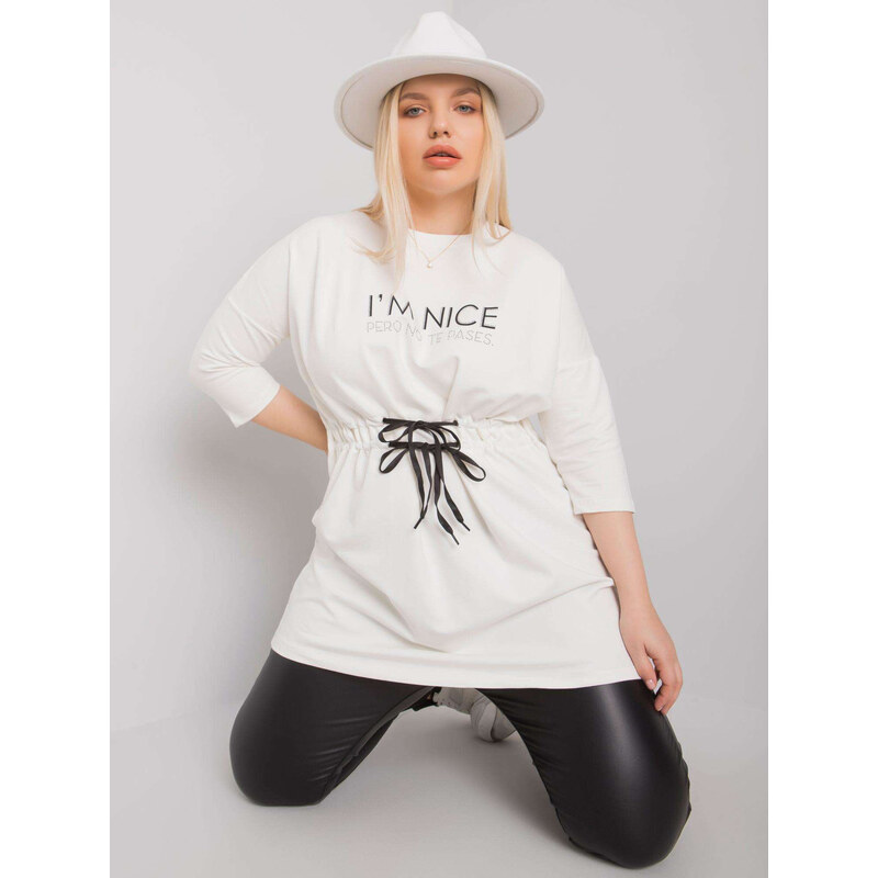 RELEVANCE Smotanová tunika I´m nice pero no te pases RV-TU-7033.84P 57948436