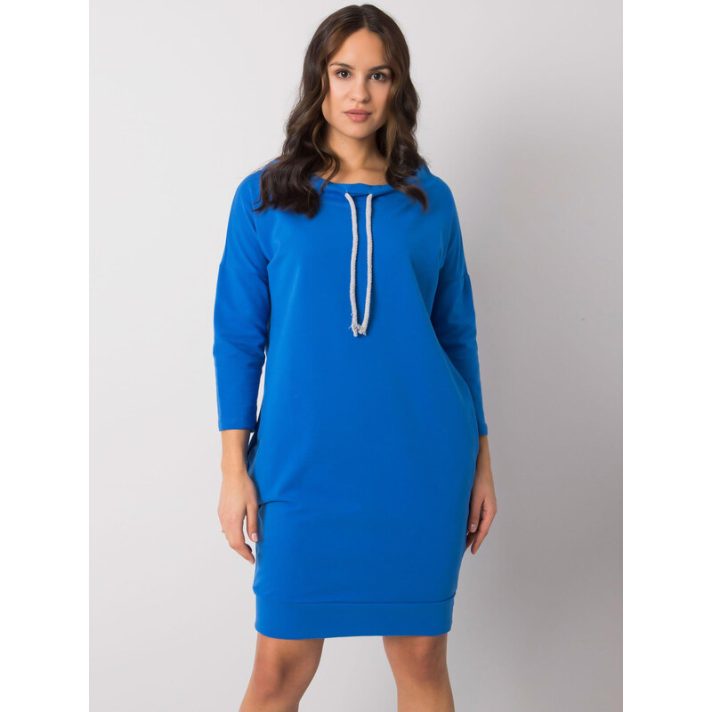 RELEVANCE Modré dámske mikinové šaty s vreckami RV-SK-4597-1.97-blue 57948826