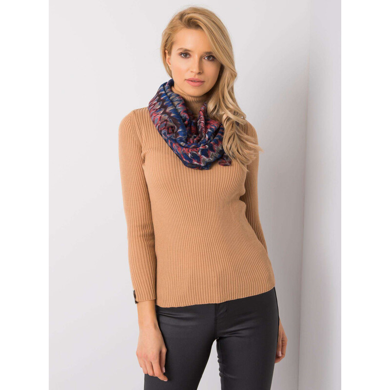 BASIC Modro-červená vzorovaná šatka -AT-CH-F106016-blue 20469396