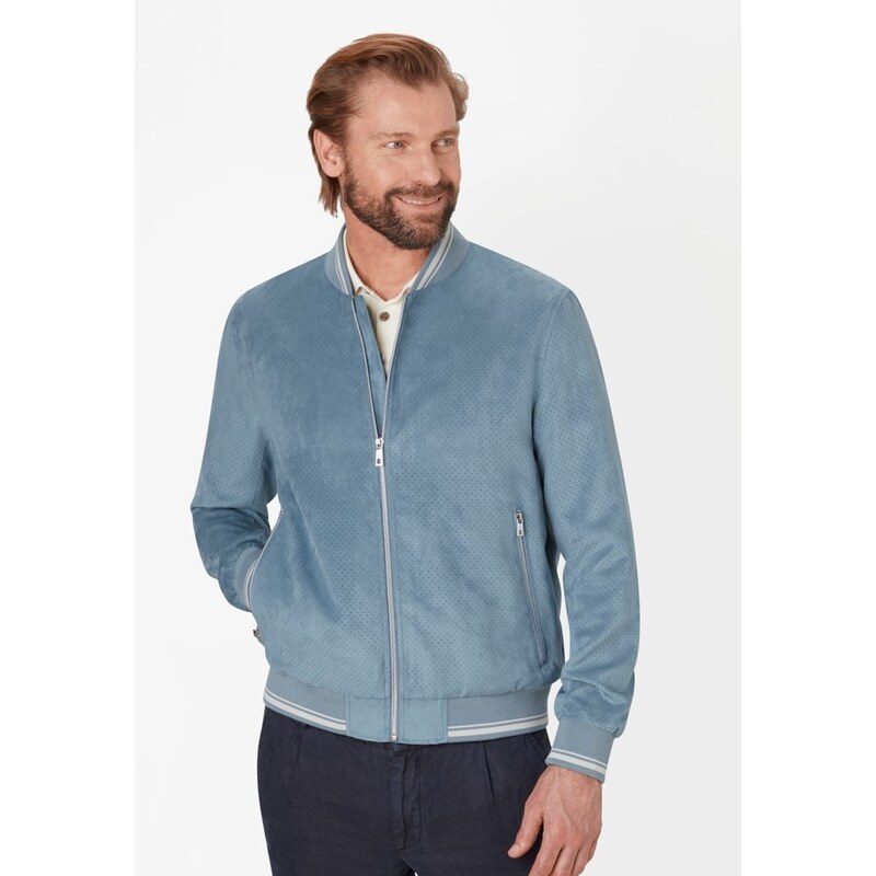 Pánska modrá ľahká prechodná bunda S4 63444005