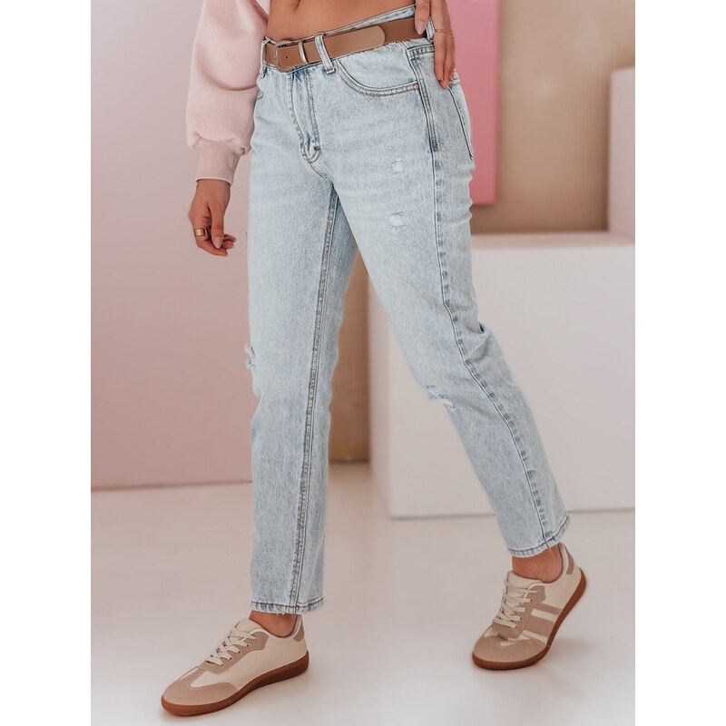DStreet Dámske slim fit džínsy s opaskom SLIMLEN 64680411