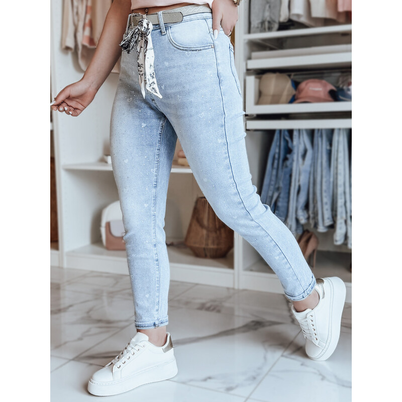 Dámske džínsy slim fit s opaskom SPARKYS Dstreet UY2425 65828308
