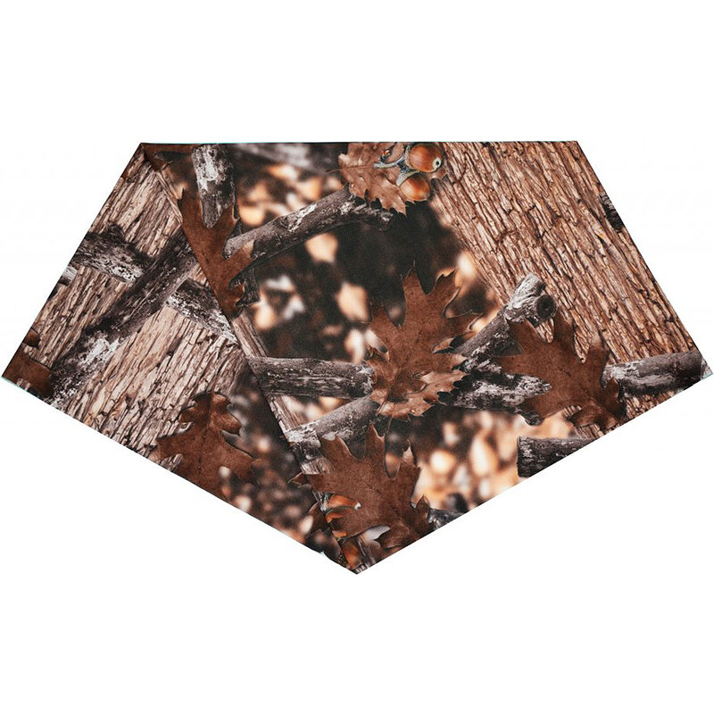 TERMOVEL Hnedý vzorovaný multifunkčný šál 65151888