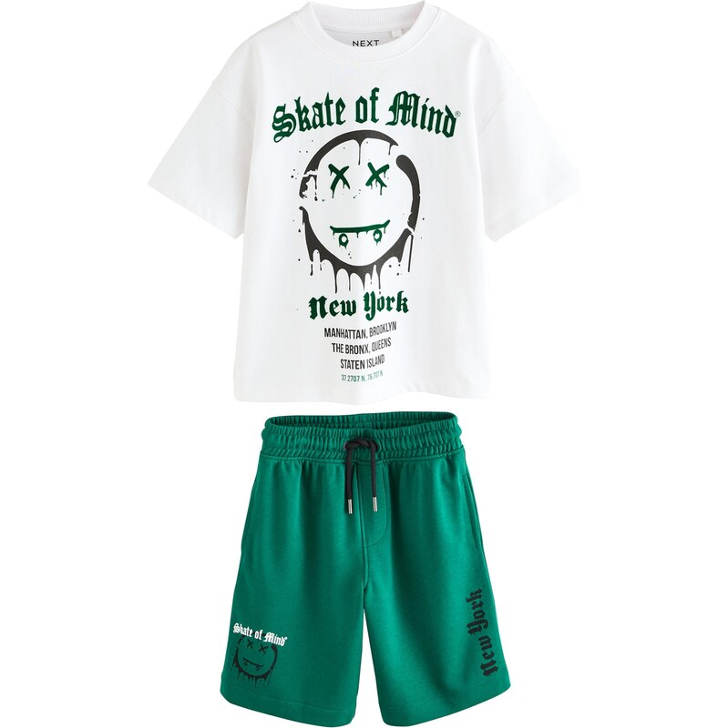 Next Set tmavozelená / čierna / biela 64293586