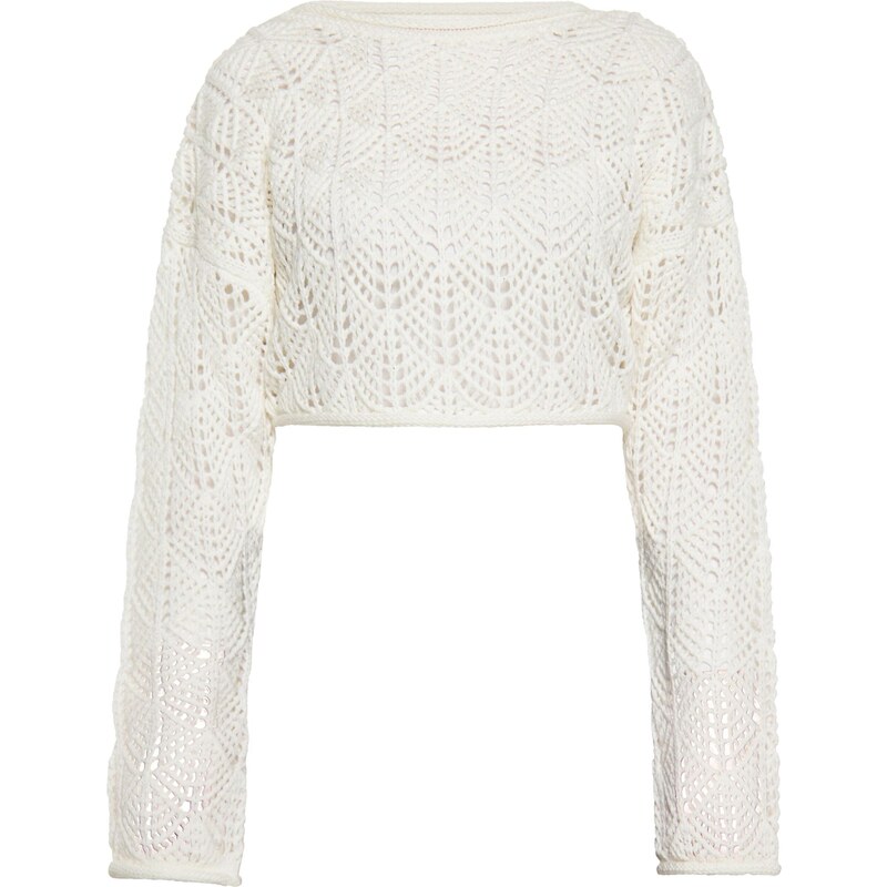 swirly Sveter biela 65871164
