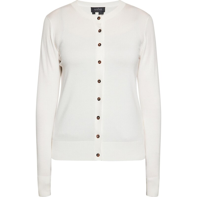 usha BLACK LABEL Kardigán biela ako vlna 63490560