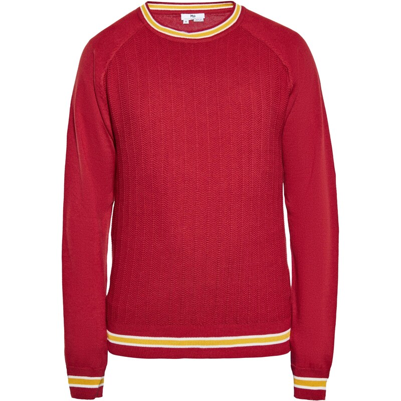 MO Sveter krémová / vínovo červená 63658469