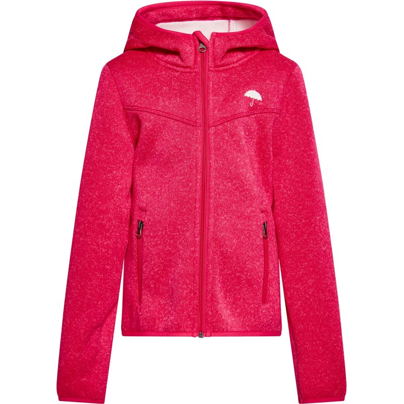 Schmuddelwedda Flisová bunda malinová / biela 63701996