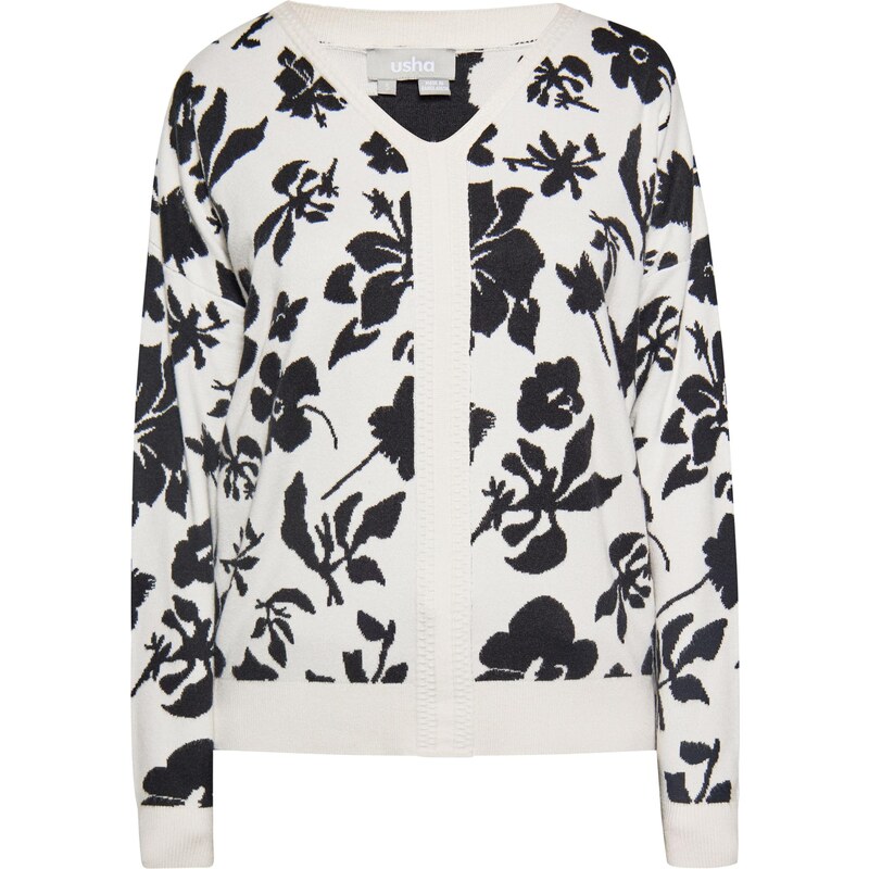Usha Sveter čierna / biela ako vlna 65706940