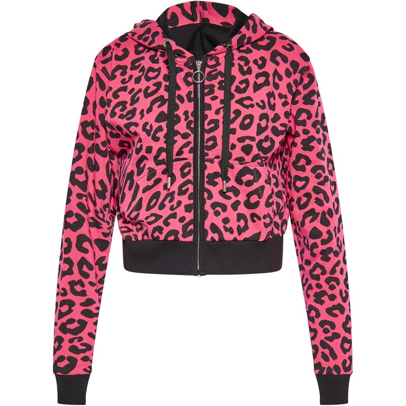 swirly Tepláková bunda ružová / čierna 65871618