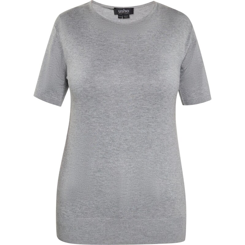 usha BLACK LABEL Sveter sivá melírovaná 65871738