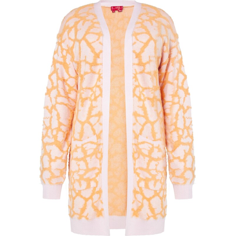 swirly Kardigán mandarínková / svetloružová 65643022