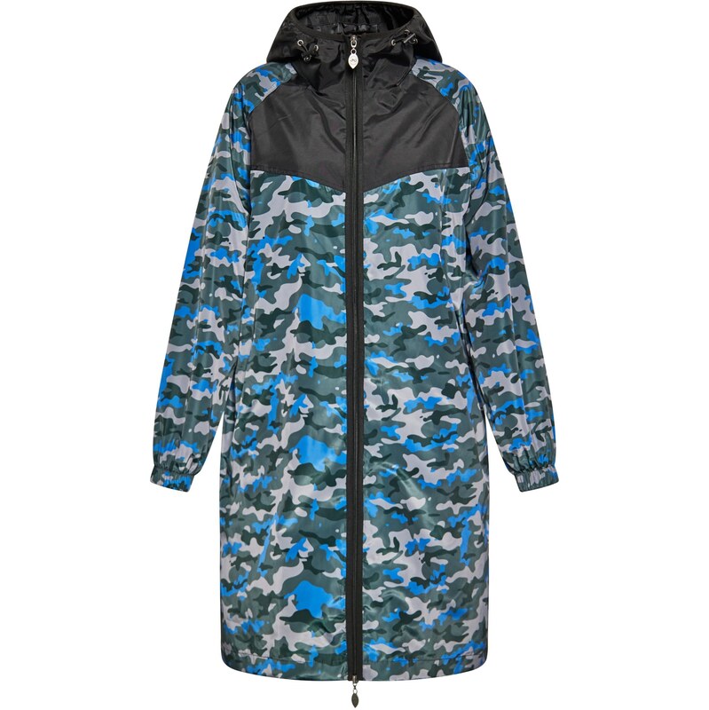 myMo ATHLSR Prechodný kabát kráľovská modrá / svetlosivá / tmavozelená 65693964