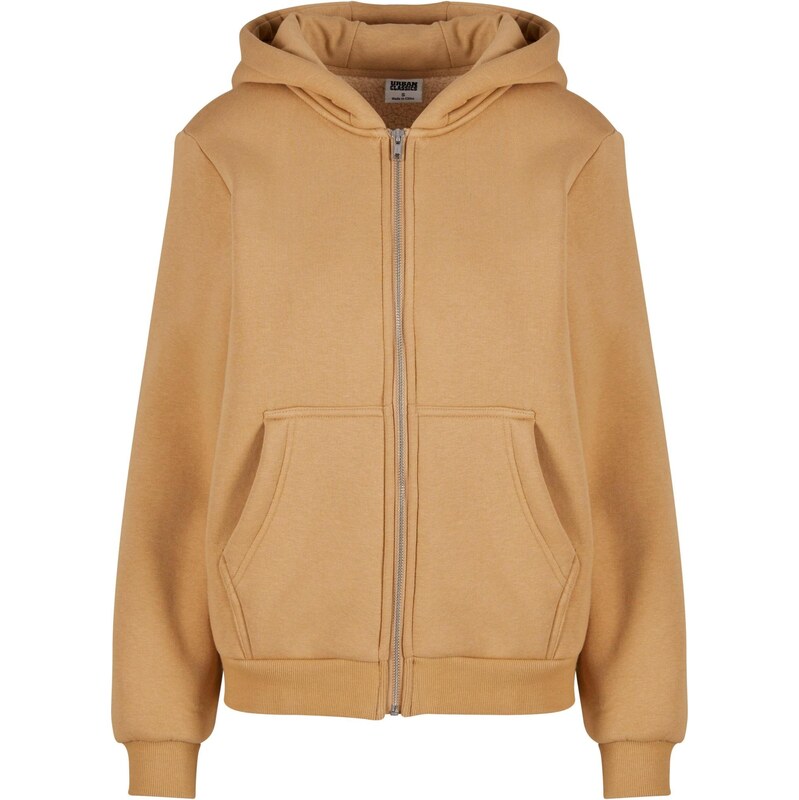 Urban Classics Tepláková bunda tmavobéžová 65873989