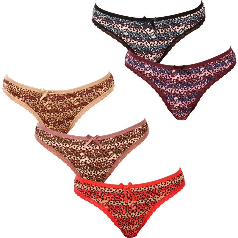 5PACK dámske tangá Fine woman viacfarebná (807) 43372751