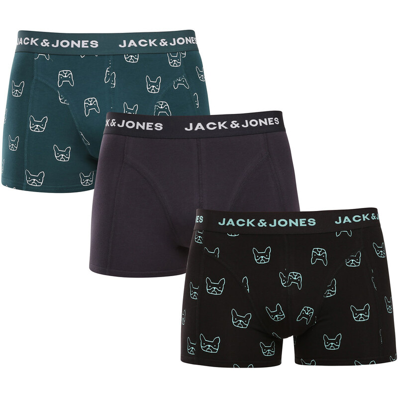 3PACK pánske boxerky Jack and Jones viacfarebné (12275817) 63458774