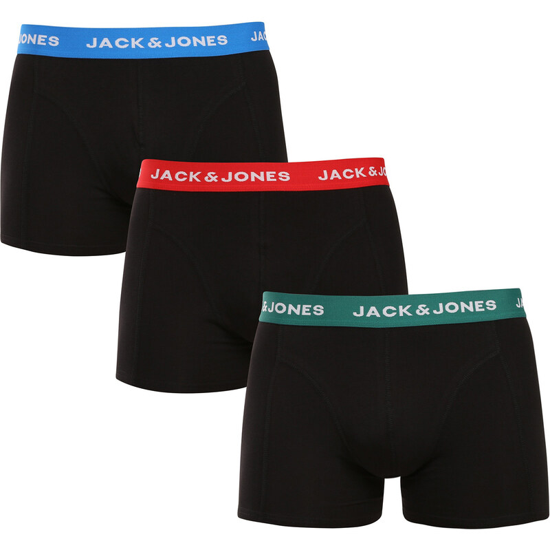 3PACK pánske boxerky Jack and Jones čierne (12271554) 63458775
