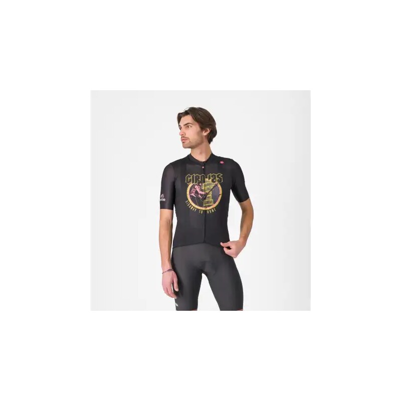 E-shop Castelli Giro Highway To Rome pánsky dres krátky rukáv Nero vel.