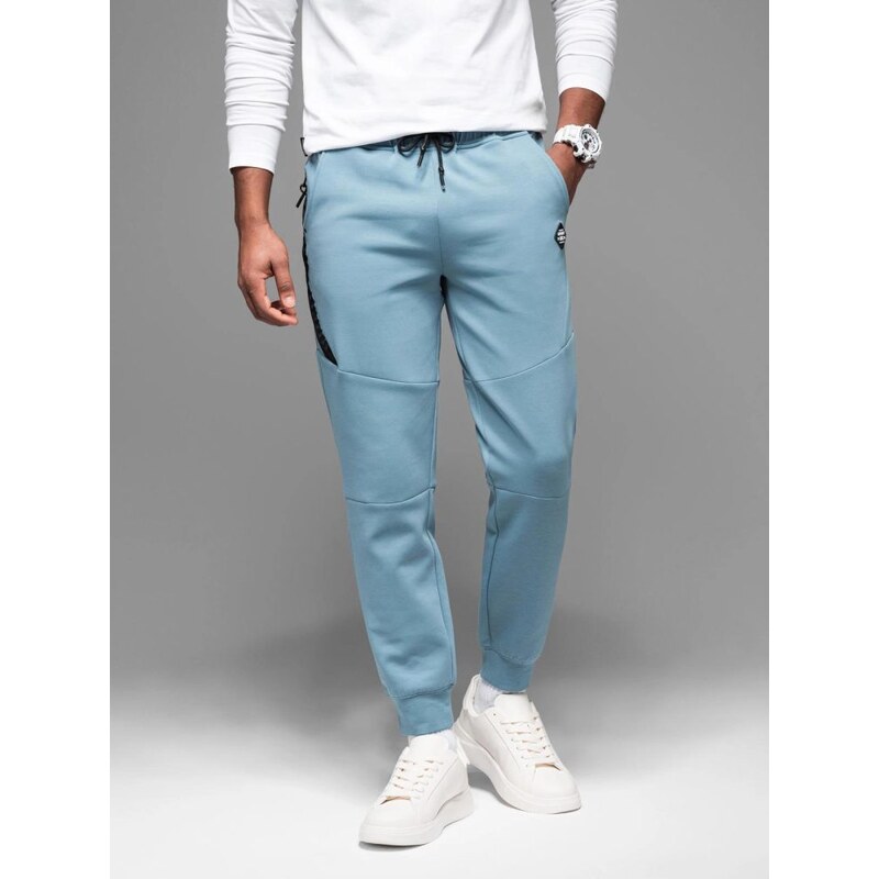 Ombre Clothing Nadčasové svetlomodré tepláky V4 PASK-0226 63457543