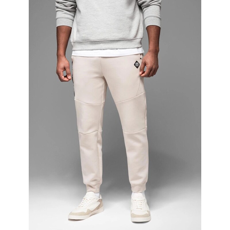 Ombre Clothing Nadčasové pieskové tepláky V6 PASK-0226 63457544