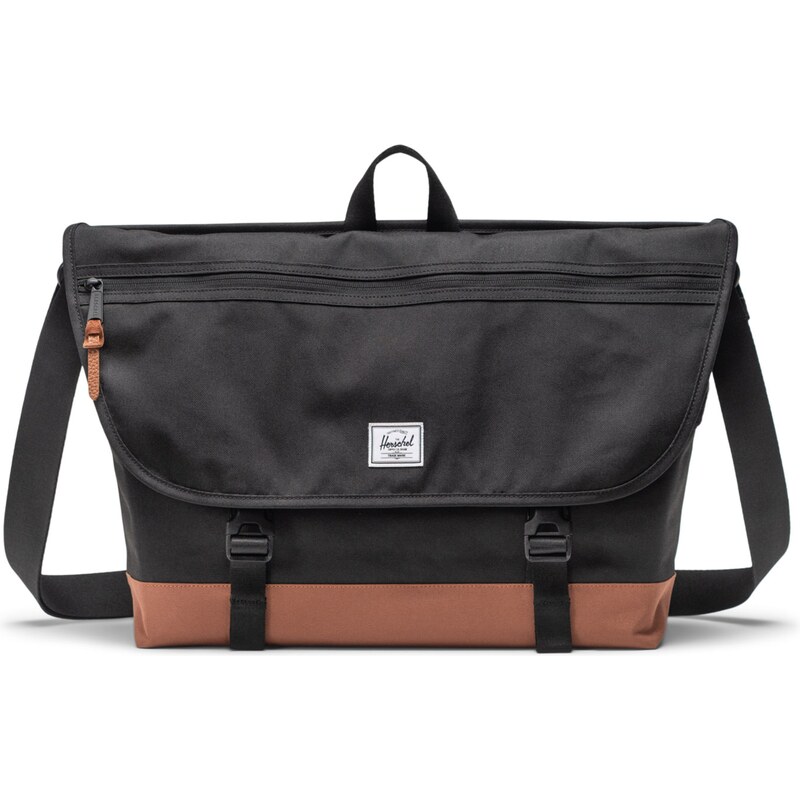 Herschel Cove Messenger - Black/Saddle Brown 23l 63475273