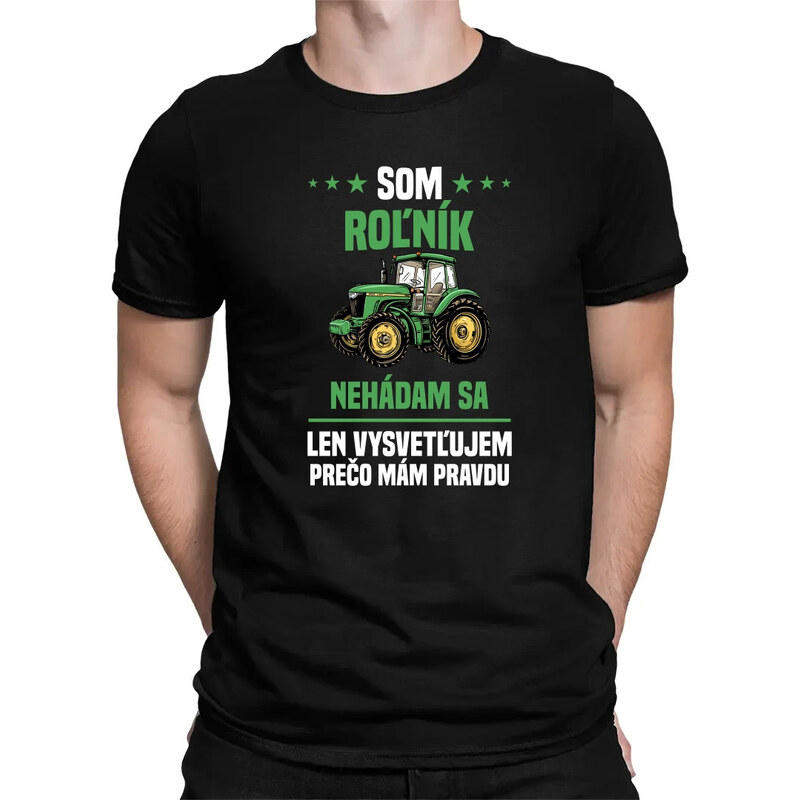 E-shop Garibald Som roľník - nehádam sa - pánske tričko s potlačou