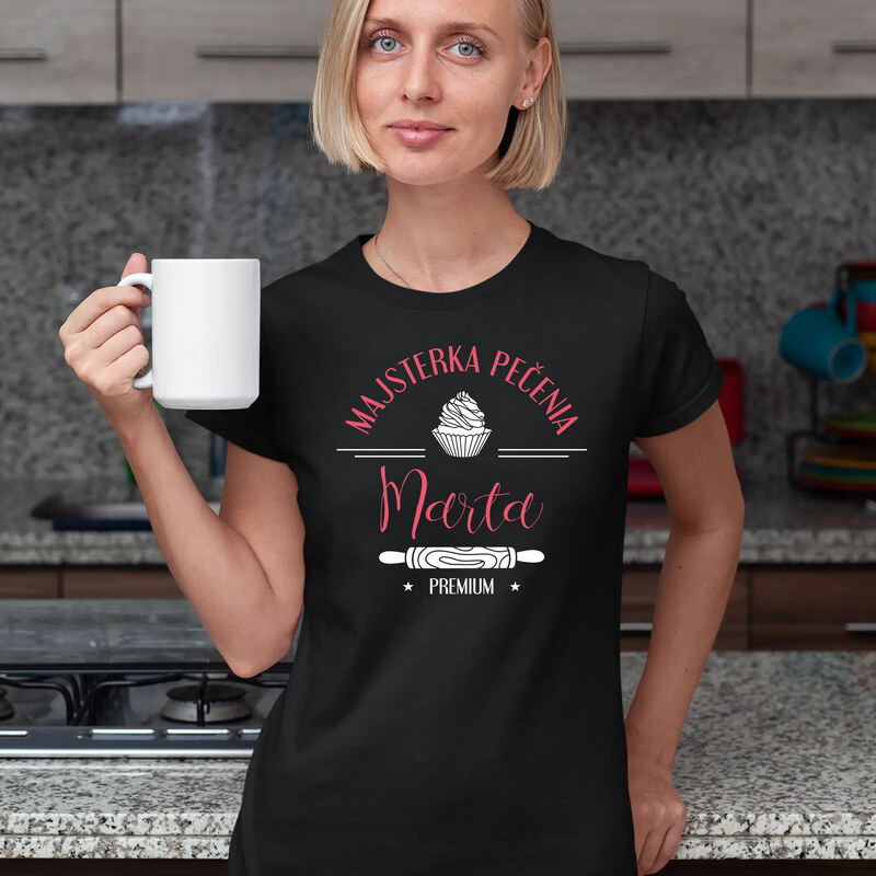 E-shop Garibald Majsterka pečenia (meno) - dámske tričko s potlačou -
