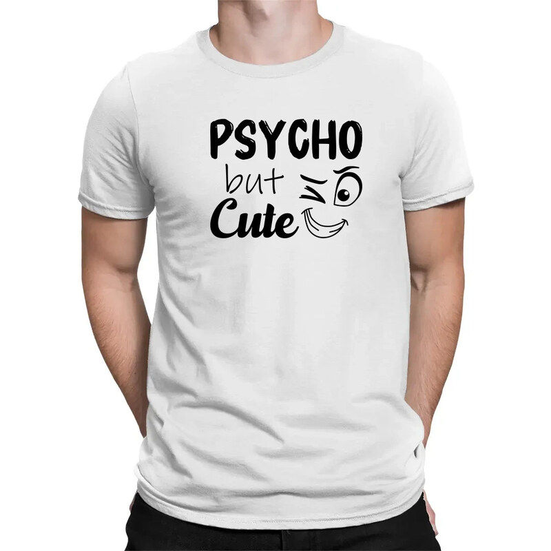 E-shop Garibald Psycho but cute - pánske tričko s potlačou