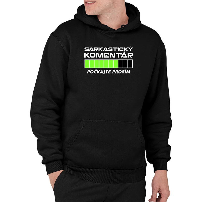 E-shop Garibald Sarkastický komentár - počkajte prosím - pánska mikina
