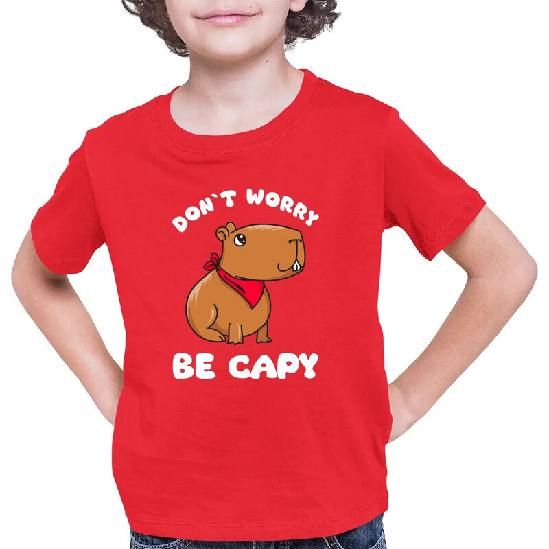 E-shop Garibald Don`t worry be Capy - detské tričko s potlačou