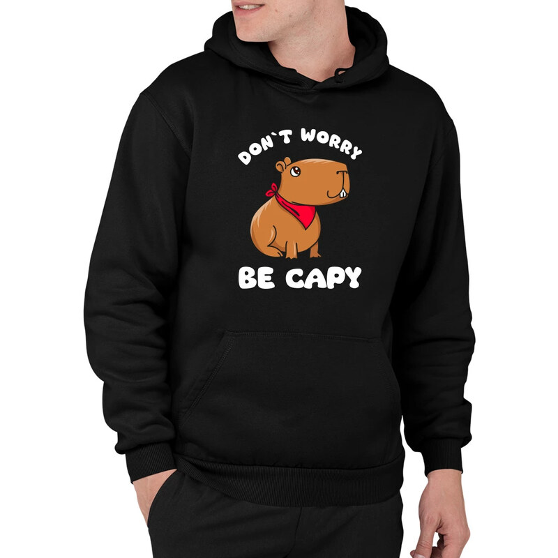 E-shop Garibald Don`t worry be Capy - pánska mikina s potlačou