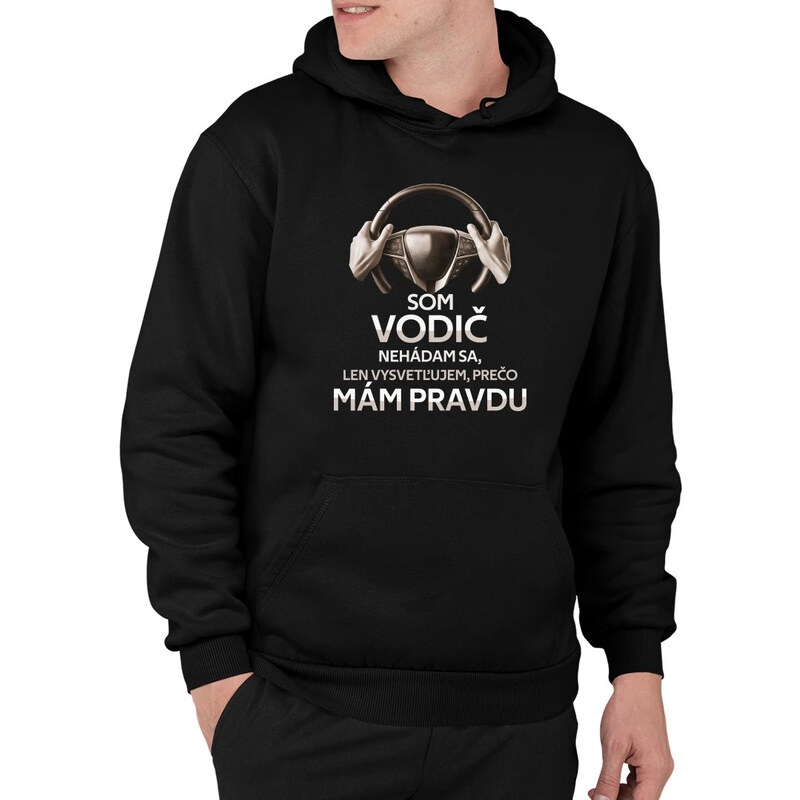 E-shop Garibald Som vodič - pánska mikina s potlačou