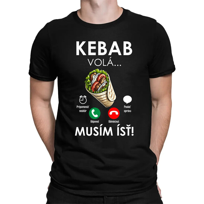 E-shop Garibald Kebab volá - musím ísť - pánske tričko s potlačou