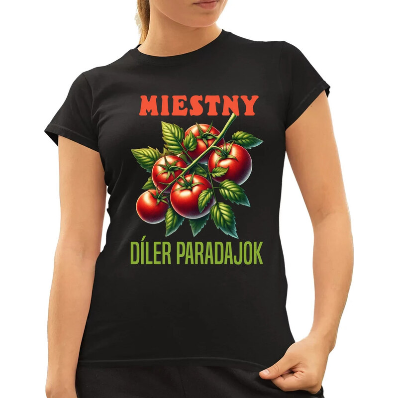 E-shop Garibald Miestny díler paradajok - dámske tričko s potlačou