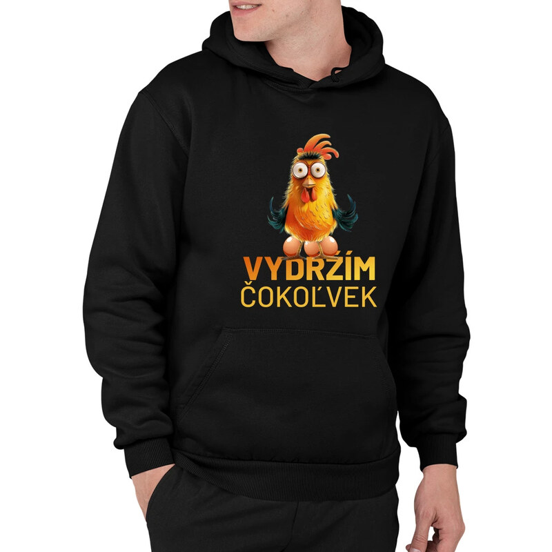 E-shop Garibald Vydržím čokoľvek - pánska mikina s potlačou