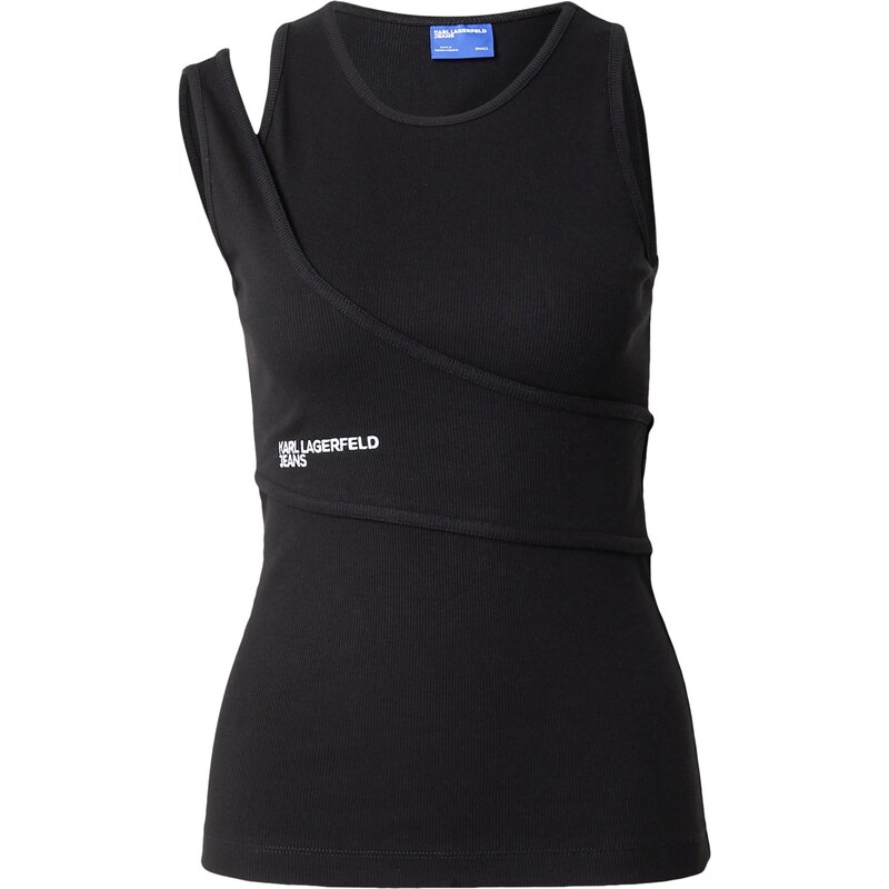 KARL LAGERFELD JEANS Top čierna / biela 62661852