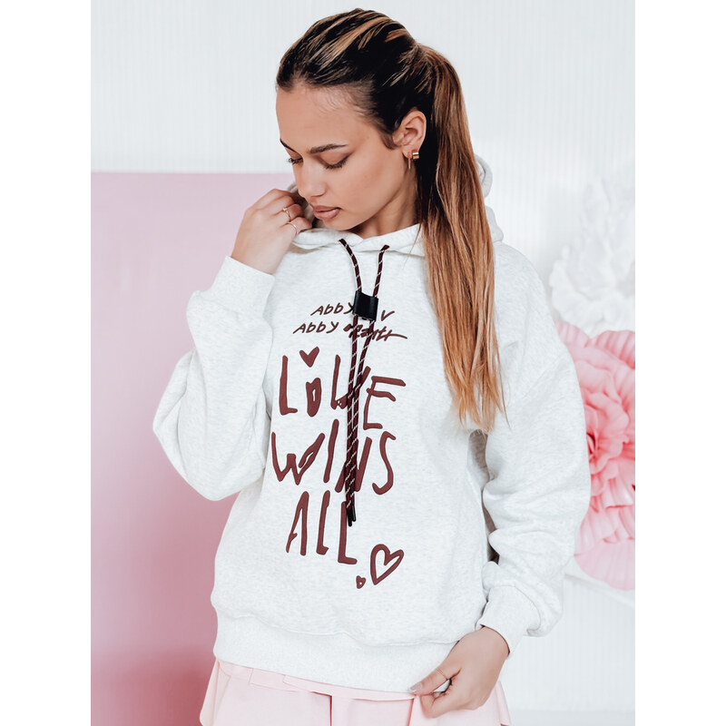 DStreet Dámska oversize mikina LOVEWILL s kapucňou 64680670