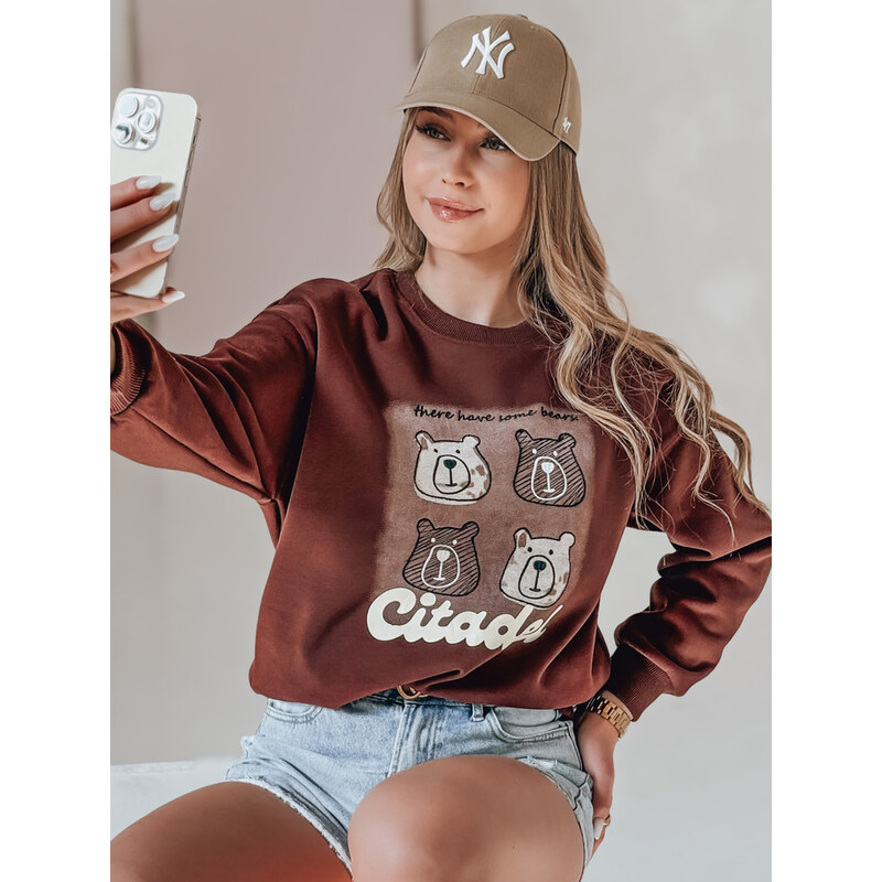 DStreet Dámska oversize mikina s medveďmi 64790808