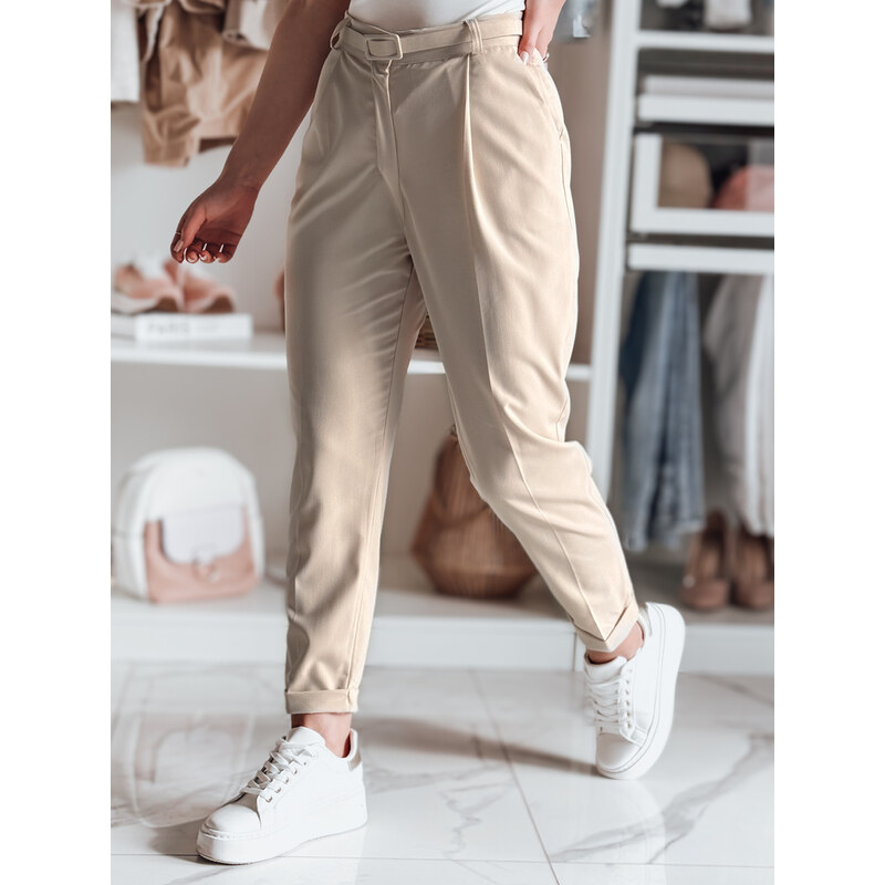 DStreet Elegantné dámske plisované nohavice s opaskom 64677554