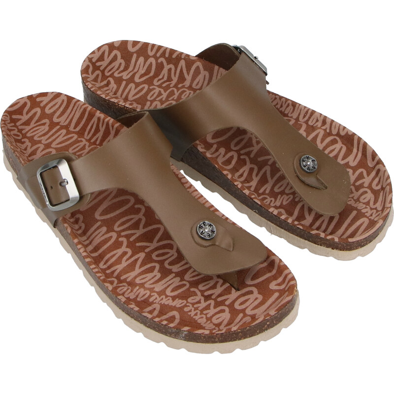 Anekke dámske kožené bio žabky Green 57751301