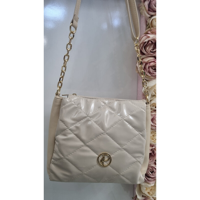E-shop Katrins Fashion Crossbody béžová kabelka Prestige