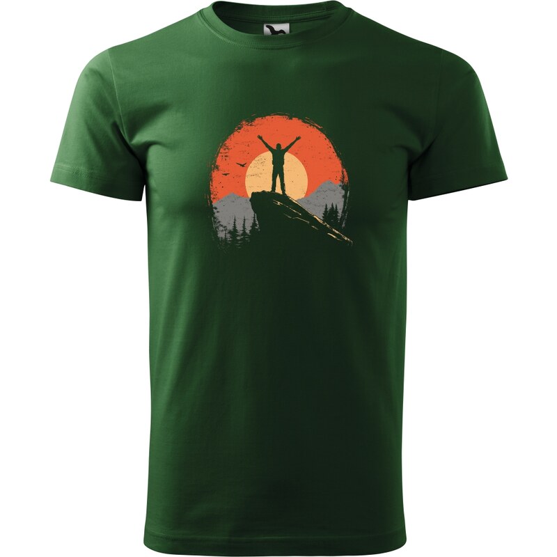 Handel Tričko - Turista na vrchole hory 63459493