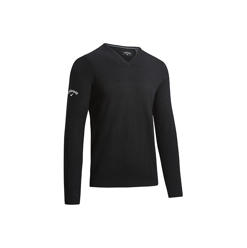 Elegantný pánsky Merino sveter s rebrovaným výstrihom do V Callaway 63460466
