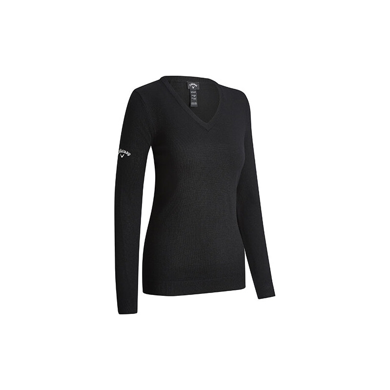 Elegantný dámsky Merino sveter s rebrovaným výstrihom do V Callaway 63460469