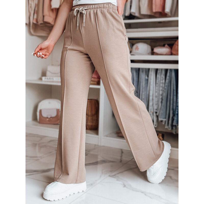 DStreet Dámske tepláky DRESSANIK béžové 64680677