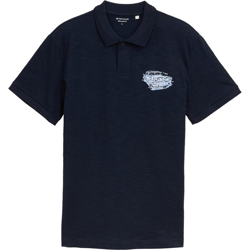 TOM TAILOR Tričko námornícka modrá / svetlomodrá / biela 63466494