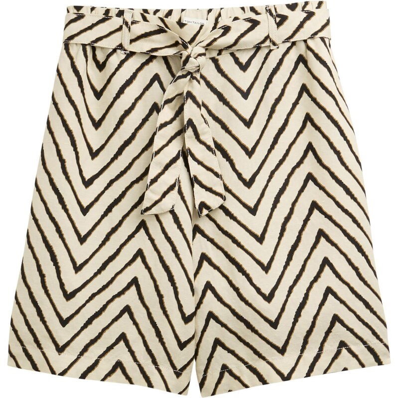 TOM TAILOR Nohavice krémová / hnedá / čierna 63505585