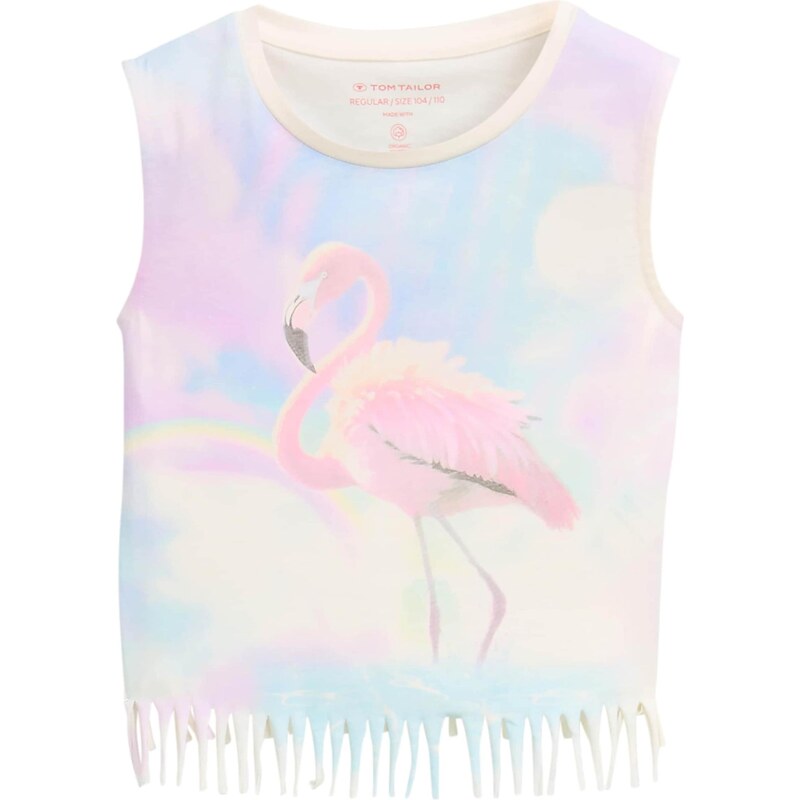 TOM TAILOR Top nebesky modrá / ružová / čierna / šedobiela 63466545